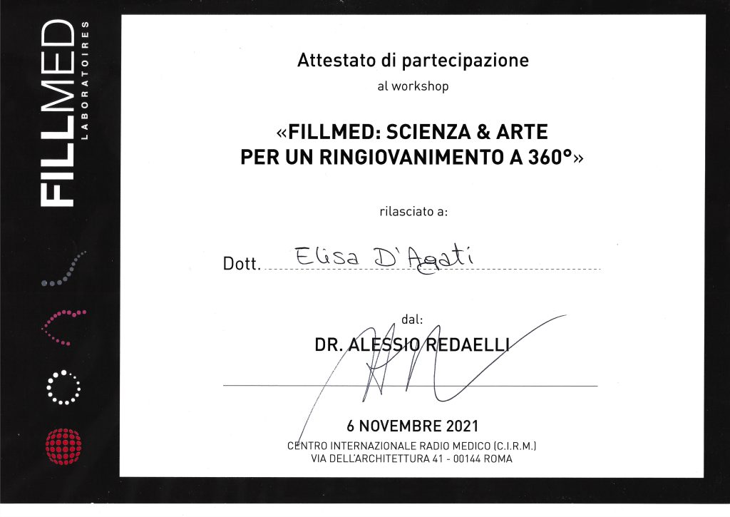 Dott.ssa ELISA D'AGATI - Attestato di partecipazione