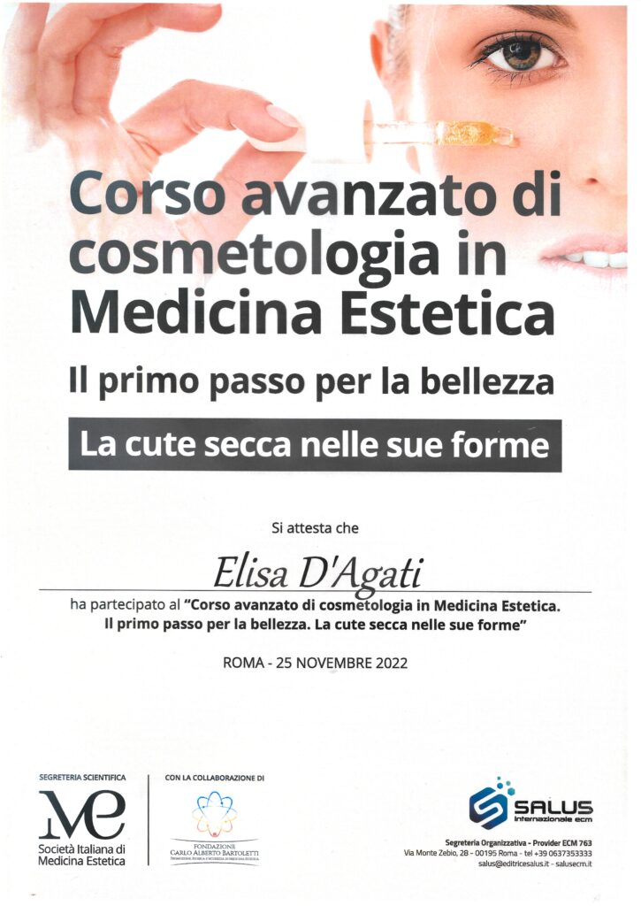 Dott.ssa ELISA D'AGATI - Attestato di partecipazione